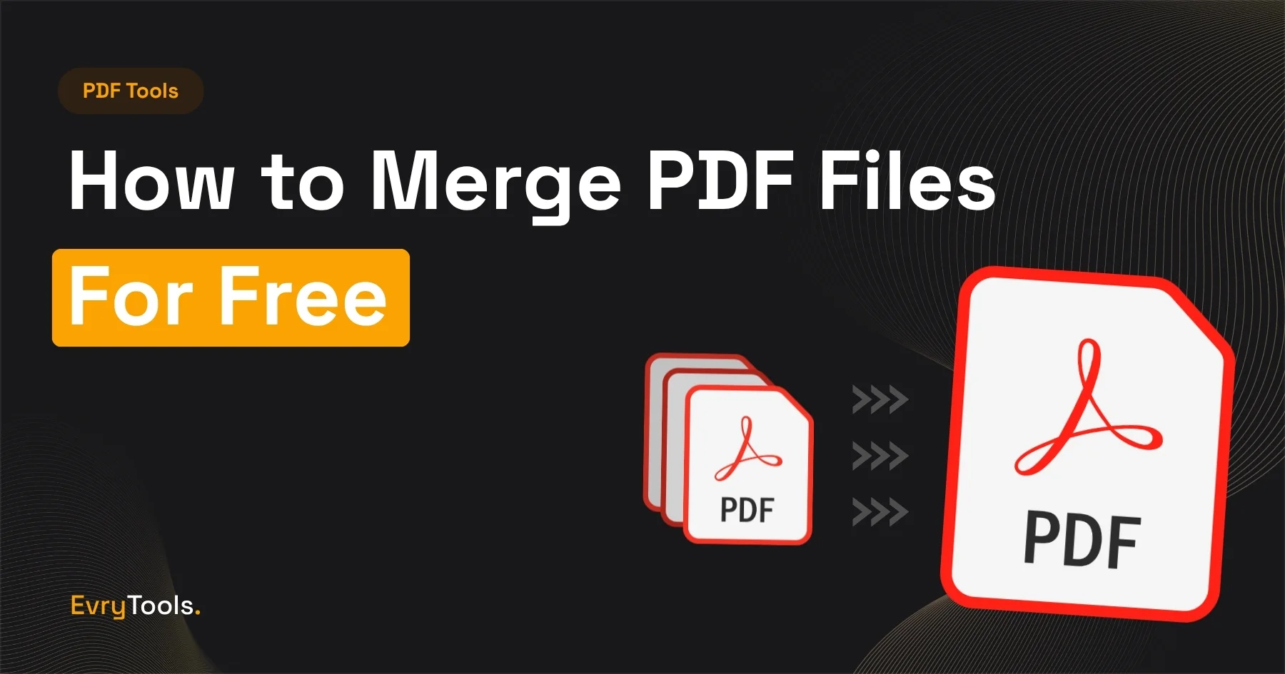 Free PDF merger tool showing multiple PDF files being combined